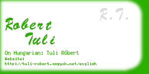 robert tuli business card